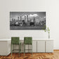 NYC Skyline Black White Wall Art Canvas Office Home Room Framed 80x45cm