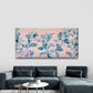 Blue Leaf Botanical Wall Art Canvas Office Home Room Framed 120x60cm