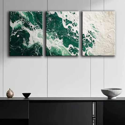 3pcs Featuring the Antarctic Ice Shelf Metal Print Ready to Hang Art