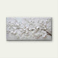 Abstract White Blossoms Wall Art Canvas Office Home Room Framed 120x60cm