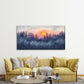 Misty Forest at Sunset Wall Art Canvas Office Home Room Framed 120x60cm