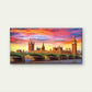London Big Ben River Thames Wall Art Canvas Office Home Room Framed 120x60cm