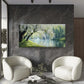 Blooming White Cherry Bank Wall Art Canvas Office Home Room Framed 120x60cm