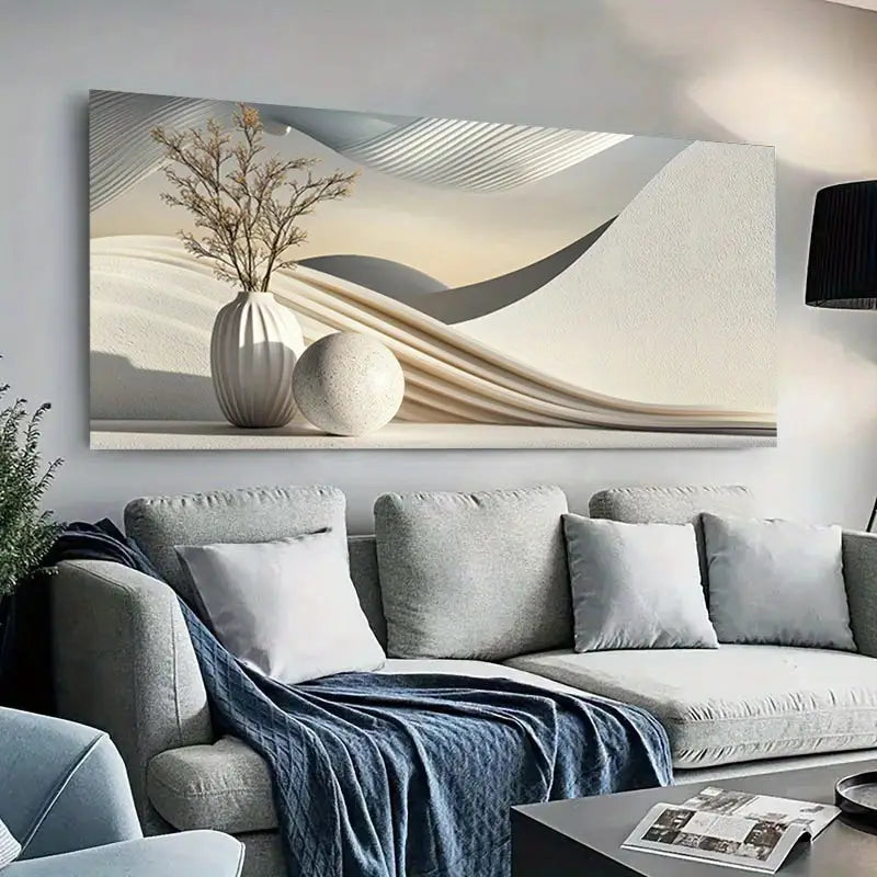 Modern Minimal Abstract wall canvas office home room framed 120x60cm