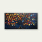 Abstract Tree with Vibrant Leav Wall Art Canvas Office Home Room Framed 120x60cm