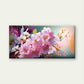 Pink Cherry Blossom Painting Wall Art Canvas Office Home Room Framed 80x45cm