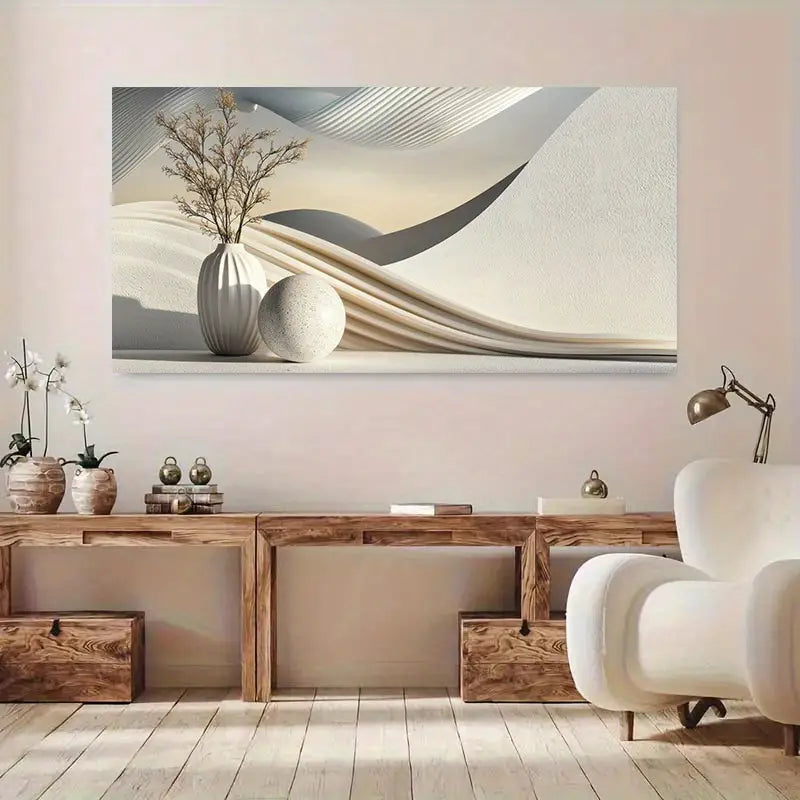 Modern Minimal Abstract wall canvas office home room framed 120x60cm