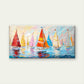 Colorful Sailboats Painting Wall Art Canvas Office Home Room Framed 120x60cm