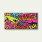 Abstract Graffiti Street Hand Wall Art Canvas Office Home Room Framed 80x45cm