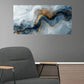 Vibrant Abstract Marble Wall Art wall canvas office home room framed 120x60cm