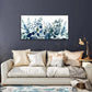 Abstract Floral Watercolors Leaves Wall Art canvas office home room framed 120x60cm