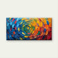 Abstract Oil Paint Texture Wall Art Canvas Office Home Room Framed 80x45cm