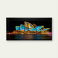 Vivid Sydney Opera House Wall Art Canvas Office Home Room Framed 120x60cm