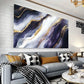 Black & Golden Marble Fluid Abstract Design Wall Art wall canvas office home room framed 120x60cm