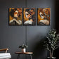 3pcs Day of the Dead Beauty Metal Print Ready to Hang Art