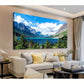Saint Mary Lake Blue Sky Mountain Forest Nature Scene Wall Art canvas office home room framed 120x60cm
