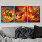 3pcs Red Scorpion Design Metal Print Ready to Hang Art