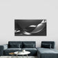 Abstract Black And White Wave Wall Art Canvas Office Home Room Framed 120x60cm