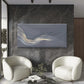 Floating Black Gold Line Wall Art Canvas Office Home Room Framed 120x60cm