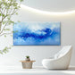 Blue Wave One Art Wall Art Canvas Office Home Room Framed 80x45cm