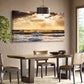 Sunset Ocean Glow Sea Scene Wall Art canvas office home room framed 120x60cm