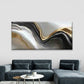 Abstract Leaf Minimalist Wall Art Canvas Office Home Room Framed 120x60cm