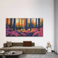 Forest Scene Towering Trees Wall Art Canvas Office Home Room Framed 120x60cm