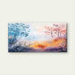 Vibrant Dawn In The Woods Wall Art Canvas Office Home Room Framed 120x60cm