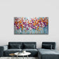 Abstract Landscape with a Blue Wall Art Canvas Office Home Room Framed 120x60cm