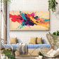 Abstract Color Splash Art Wall Art Canvas Office Home Room Framed 80x45cm