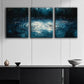3pcs Raindrops on Water Metal Print Ready to Hang Art