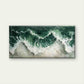 Ocean Waves And Sea Foam Wall Art Canvas Office Home Room Framed 80x45cm