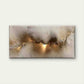 Abstract Golden Feather Wall Art Canvas Office Home Room Framed 80x45cm