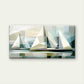 Abstract Sailboats Art Wall Art Canvas Office Home Room Framed 80x45cm