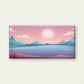 Pastel Mountain Landscape Wall Art Canvas Office Home Room Framed 120x60cm