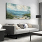 Vintage Seascape Sailboats Seagulls Reeds Wall Art canvas office home room framed 120x60cm