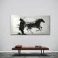 Samurai Warrior & Horse Wall Art Canvas Office Home Room Framed 120x60cm