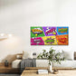 Featuring Pop Art Comic Book Wall Art Canvas Office Home Room Framed 80x45cm