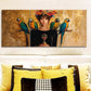 3pcs The Queen and the Parrot Metal Print Ready to Hang Art
