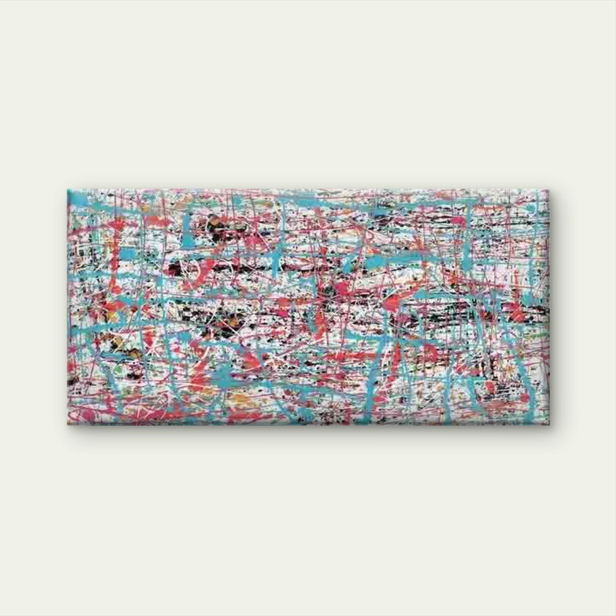 Abstract Colorful Splatter Art Wall Art Canvas Office Home Room Framed 120x60cm