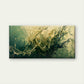 Abstract Green Gold Swirling Wall Art Canvas Office Home Room Framed 120x60cm