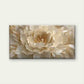 Elegant Beige Peony Blossom Wall Art Canvas Office Home Room Framed 80x45cm