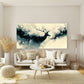 Majestic Stag In Swirling Cloud Wall Art Canvas Office Home Room Framed 80x45cm