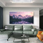 Mountain Lake at Sunset Wall Art Canvas Office Home Room Framed 80x45cm