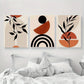 3pcs Boho Mid Century Modern, Neutral Color Design Metal Print Ready to Hang Art