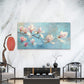 Spring Morning Floral Haze Wall Art Canvas Office Home Room Framed 80x45cm