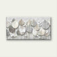 Abstract White Leaves Backgroun Wall Art Canvas Office Home Room Framed 120x60cm