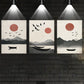 3pcs Sunset and Flying Birds Classic Design Metal Print Ready to Hang Art