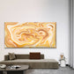 Gold Liquid Paint Marble Wall Art Canvas Office Home Room Framed 120x60cm