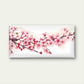 Pink Cherry Blossom Branch Wall Art Canvas Office Home Room Framed 120x60cm